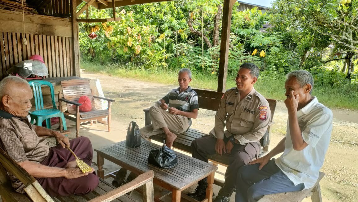 Jelang Pemilu Damai 2024 Polsek Air Besar Berikan Himbauan