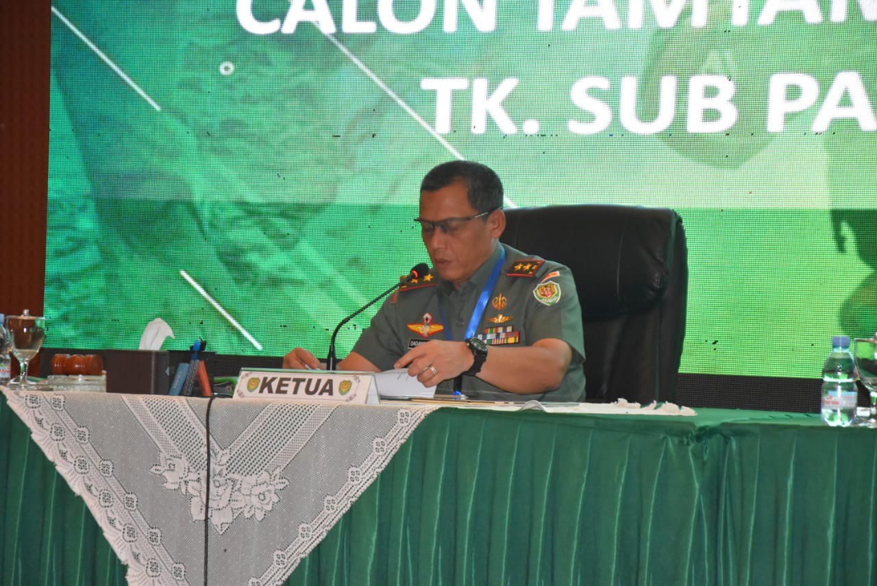 Pangdam III/Slw Pimpin Sidang Pantukhir Cata PK TNI AD Gel I TA. 2025