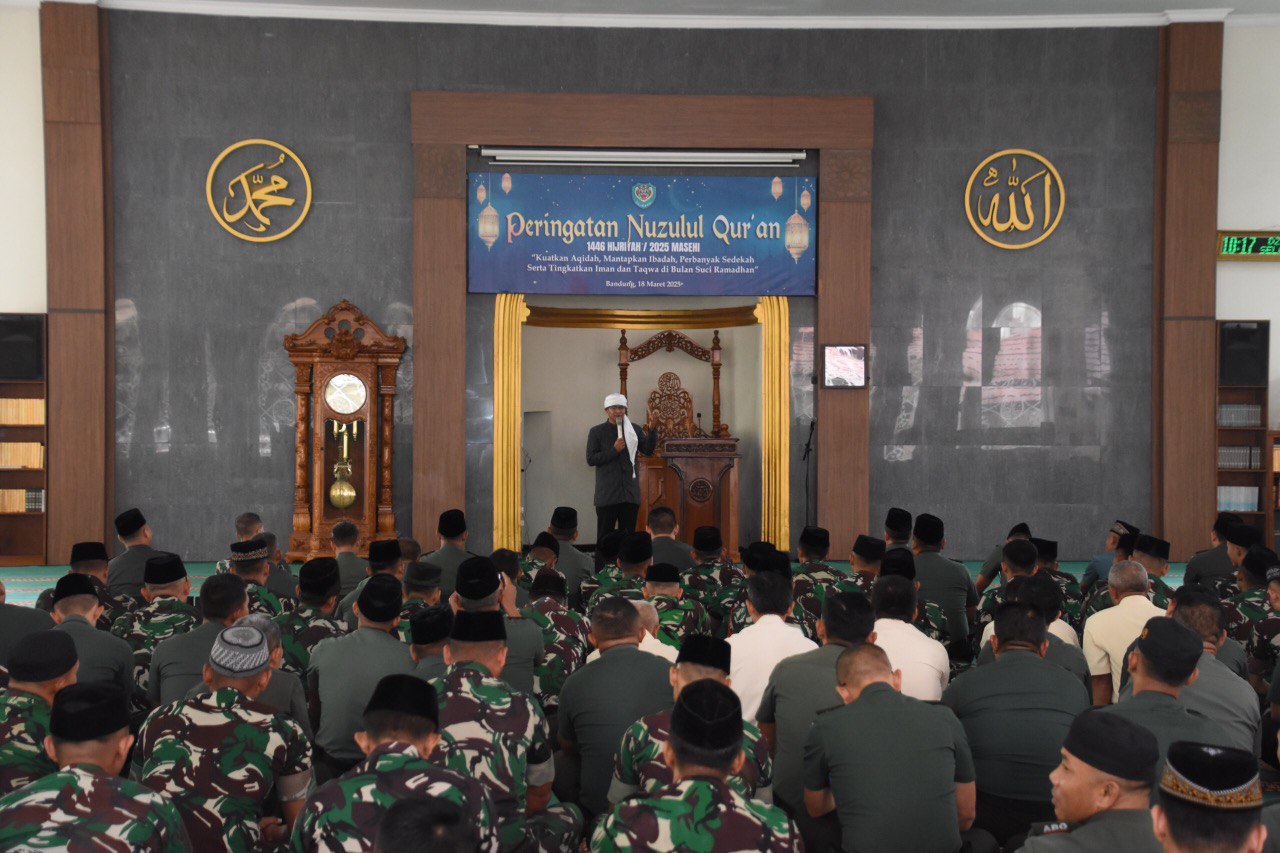 Peringatan Nuzulul Qur’an 1446 H di Makodam III/Slw