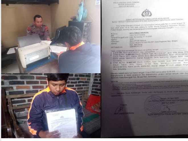 Warga Bergas Lapor Kehilangan Dokumen Penting, Polsek Bergas Respon Cepat