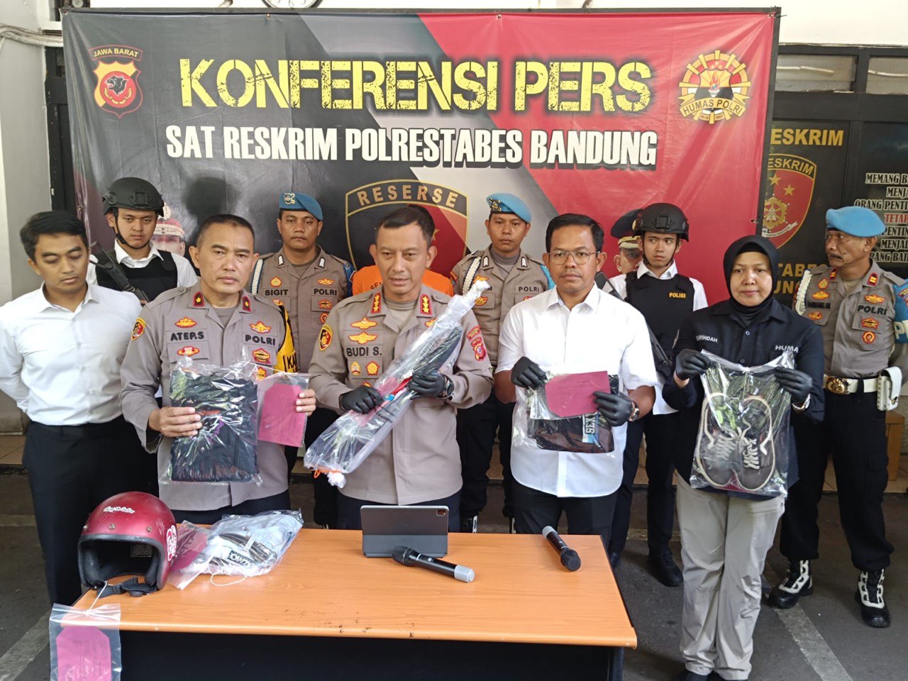 Polsek Lengkong Tangkap Satu Pelaku Begal Sadis di Bandung