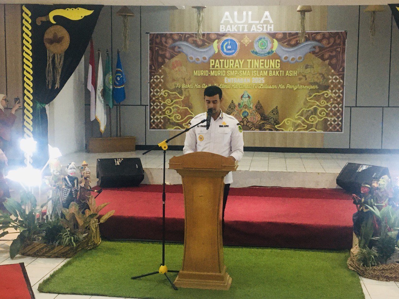 Wakil Bupati Kabupaten Bandung Ali Syaieb, Hadiri Paturay Tineng, SMP, SMA Islam Bakti Asih