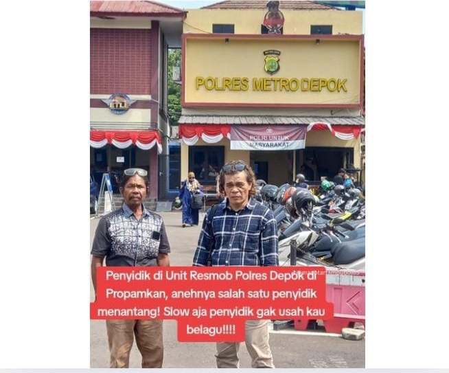 Dua Penyidik Resmob Polres Depok Diadukan ke Propam, Diduga Lindungi Pelaku Pengeroyokan