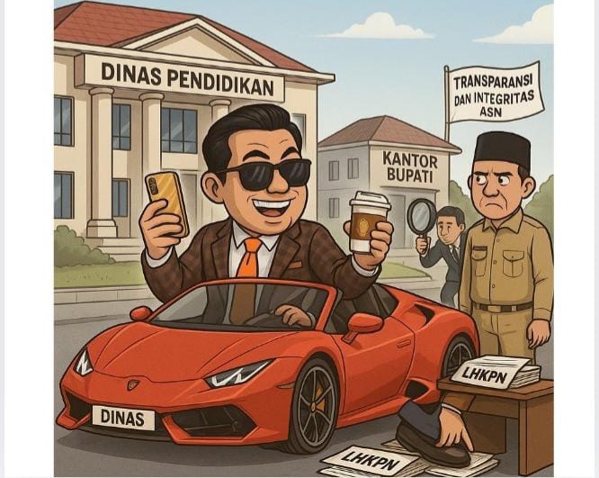 Kepala Dinas Pendidikan Kuningan Diduga Hedonis, Mobil Mewah Milik Anak Jadi Sorotan, Disinyalir Hindari LHKPN