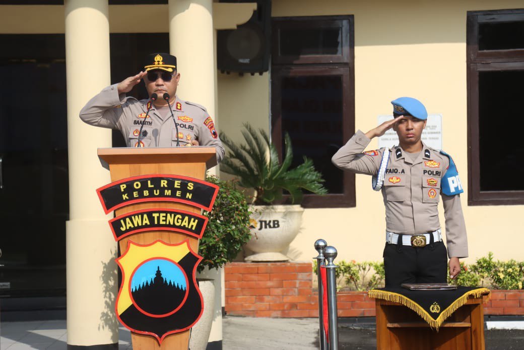 Kapolres Kebumen Tekankan Semangat Pengabdian Personel dalam Upacara Haornas 2025