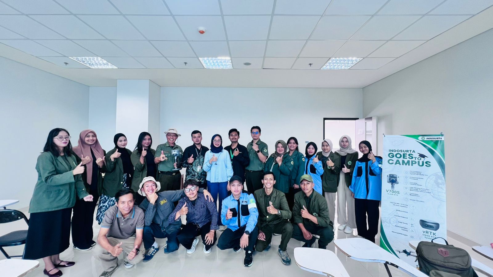 Prodi Geomatika Fakultas Teknik UNJANI Gandeng Indosurta Gelar workshop Teknologi 3D dan SLAM RTK Hi-Target