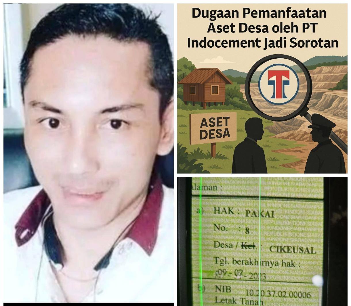 Uyun Saeful Yunus Tantang Indocement Buka Data HGP yang Diduga Kedaluwarsa