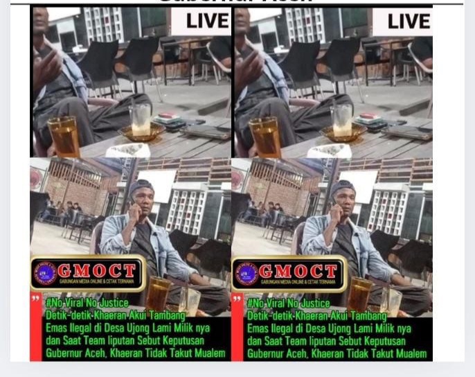 Detik-detik Pengakuan Mengejutkan: Khaeran Klaim Pemilik Tambang Emas Ilegal di Nagan Raya, Tantang Sebut Nama Gubernur Aceh
