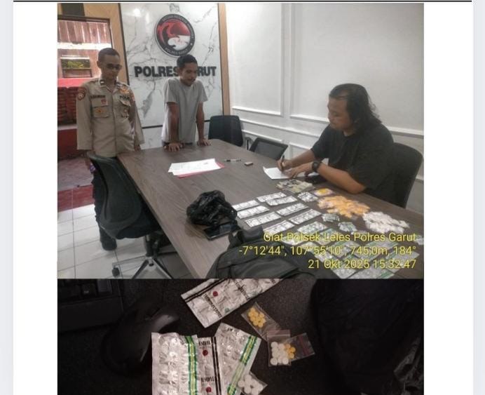 Satnarkoba Polres Garut Ungkap Peredaran Obat Keras Ilegal di Leles