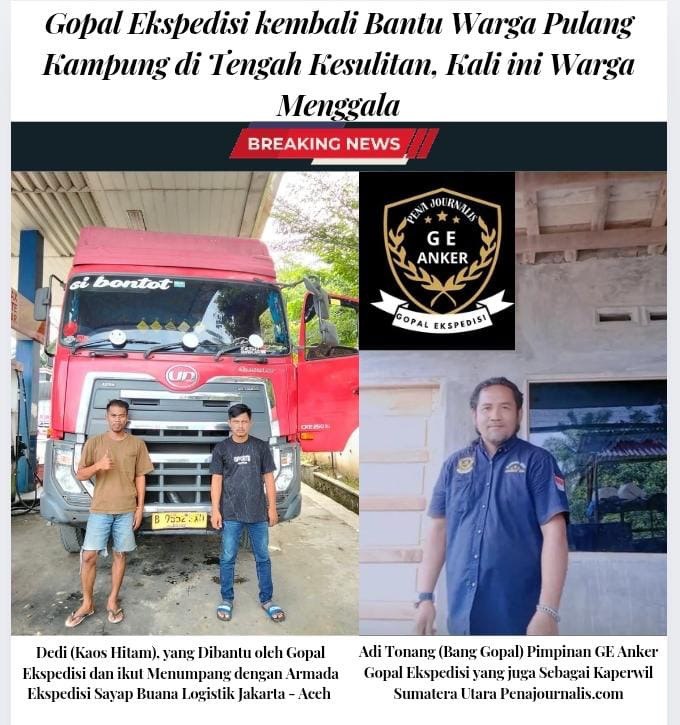 Gopal Ekspedisi kembali Bantu Warga Pulang Kampung di Tengah Kesulitan, Kali ini Warga Menggala