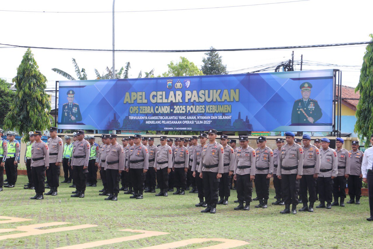 Polres Kebumen Gelar Operasi Zebra Candi 2025, Fokus Turunkan Pelanggaran dan Kecelakaan