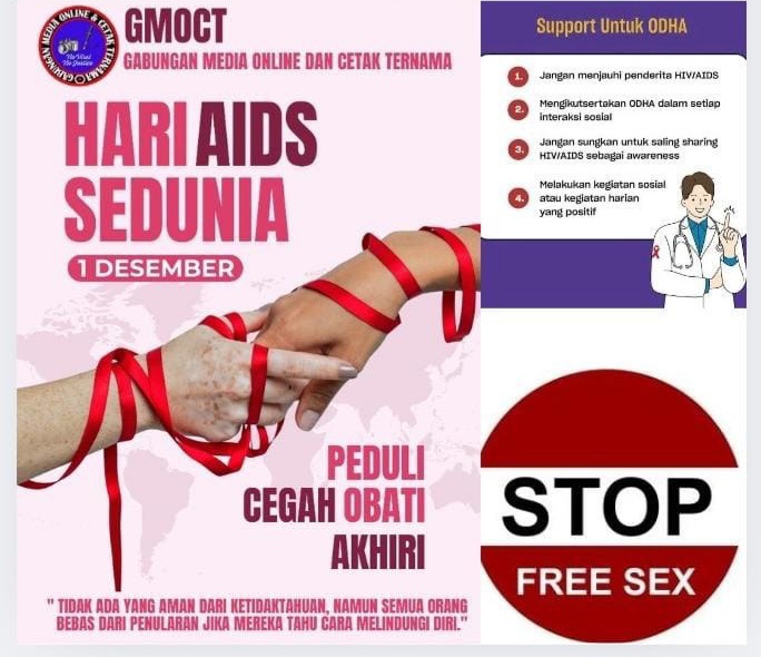 GMOCT Peringati Hari AIDS Sedunia: Ajak Masyarakat Peduli dan Cegah HIV/AIDS, ” Hindari Melakukan Free Sex