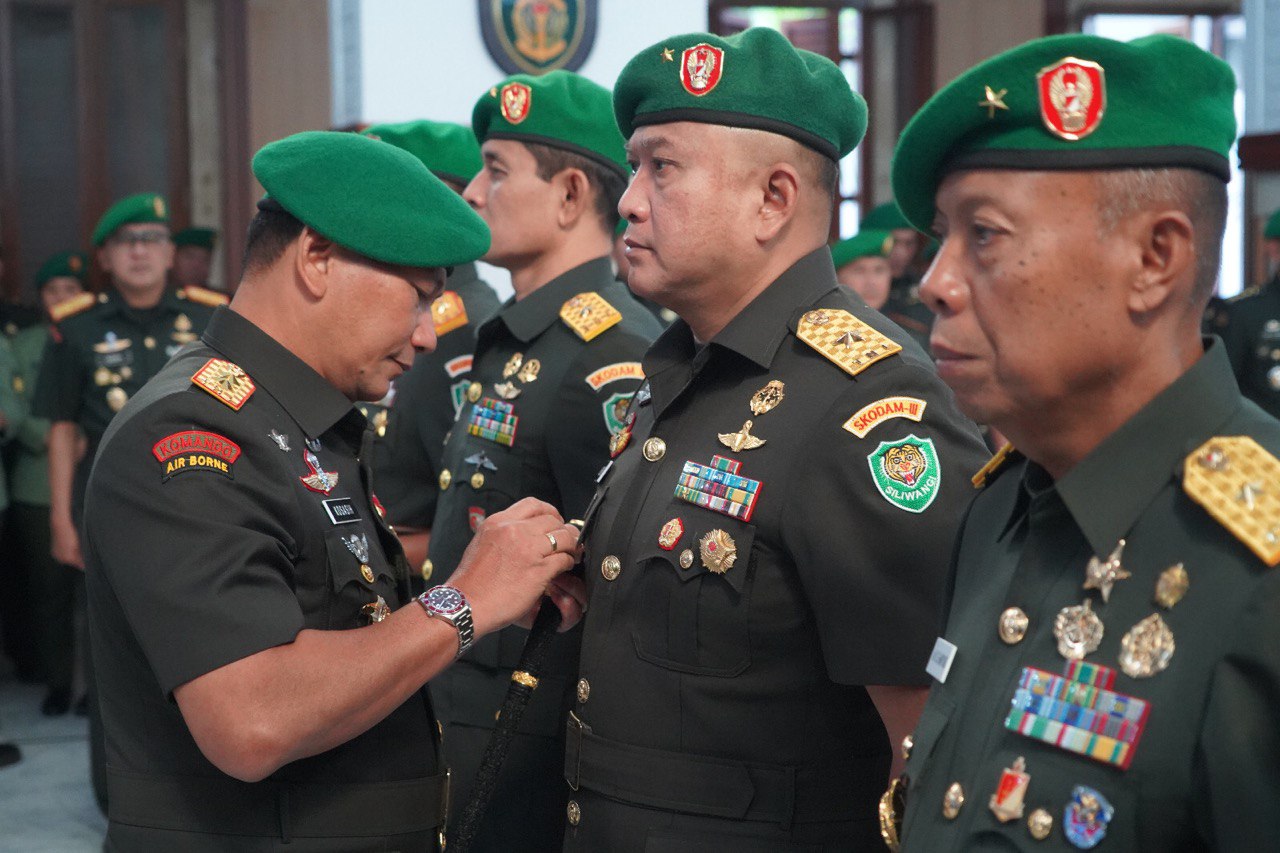 Pangdam III/Slw Pimpin Sertijab Pejabat Kodam