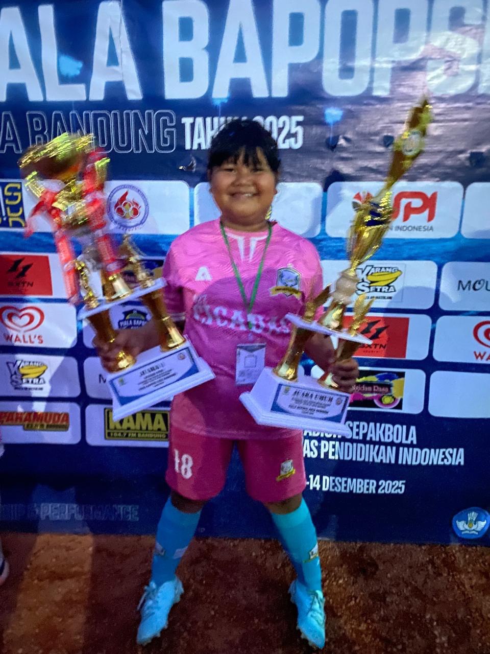 SDN 027 Cicadas Meraih Juara Pertama Kejuaraan Mini Soccer Football Wanita Se-Bandung Raya
