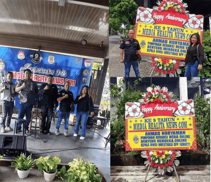 HUT Ke-9 Media Realitanews.com : KADIV Investigasi dan Bendum II GMOCT Hadir, Simbolkan Sinergi PERS Nasional