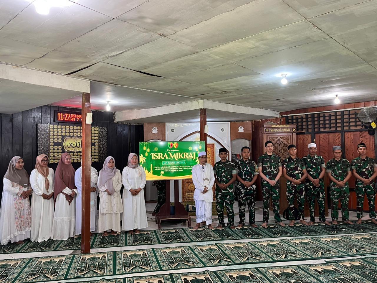 Yonif 763/SBA Peringati Isra Mi’raj Nabi Muhammad SAW 1447 Hijriah