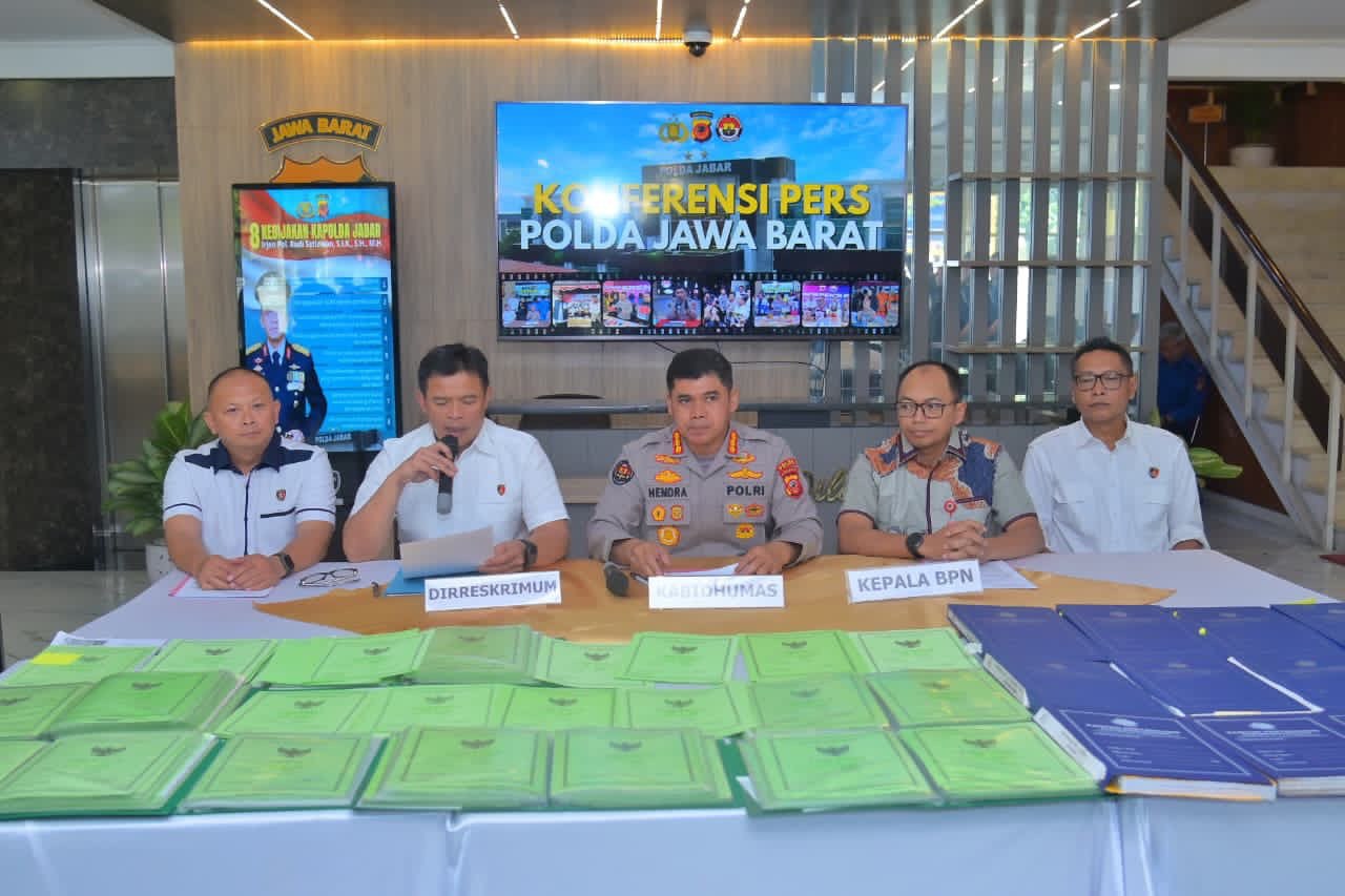 Polisi Bongkar Mafia Tanah di Cianjur, 9 Sertifikat Hak Milik Terbit dari Dokumen Palsu