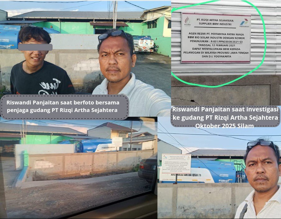 Pasca Viral Gudang PT Rizqi Artha Sejahtera Semarang yang Disinyalir Jadi Transit BBM Solar Subsidi Ilegal; Riswandi Panjaitan: Saya Tolak Uang Koordinasi 200 Ribu Rupiah