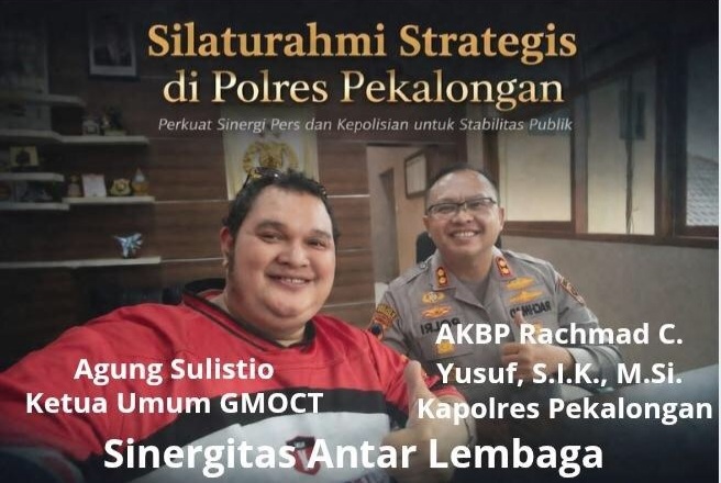 GMOCT Silaturahmi Strategis di Polres Pekalongan, Perkuat Sinergi Pers dan Kepolisian untuk Stabilitas Publik