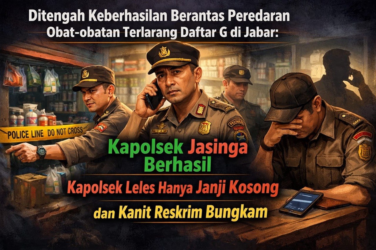 “Ditengah Keberhasilan Berantas Peredaran Obat-obatan Terlarang Daftar G di Jabar: Kapolsek Jasinga Berhasil, Kapolsek Leles Hanya Janji Kosong dan Kanit Reskrim Bungkam”