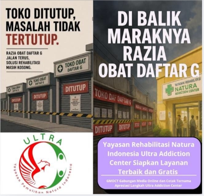 Di Balik Maraknya Razia Obat Daftar G Negara Tegas Menutup, Namun Lemah dalam Memulihkan, Ultra Addiction Center Siapkan Layanan Terbaik