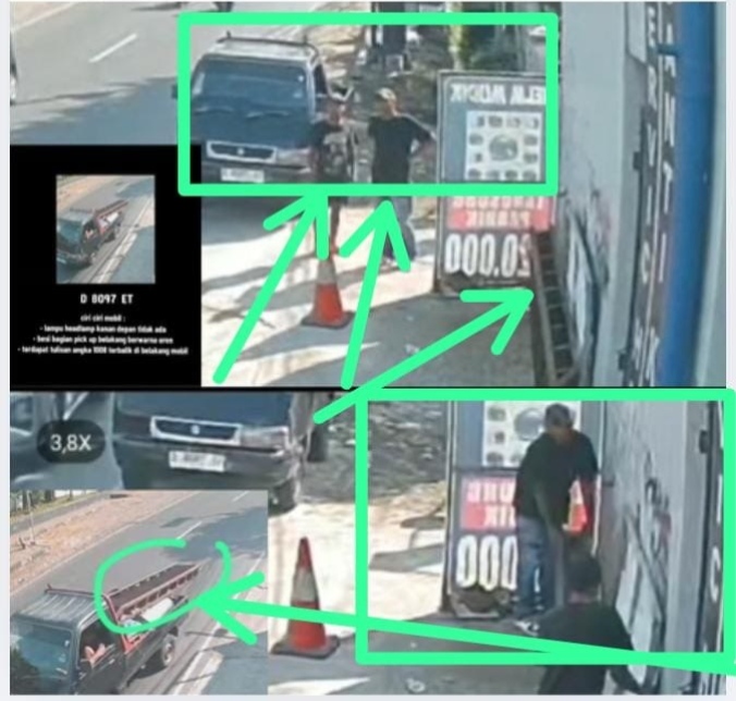 Siang Bolong, 2 Pelaku Nekat Curi Tangga Besi Milik Pengusaha Helm di Cileunyi, Rekaman CCTV Terekam Jelas