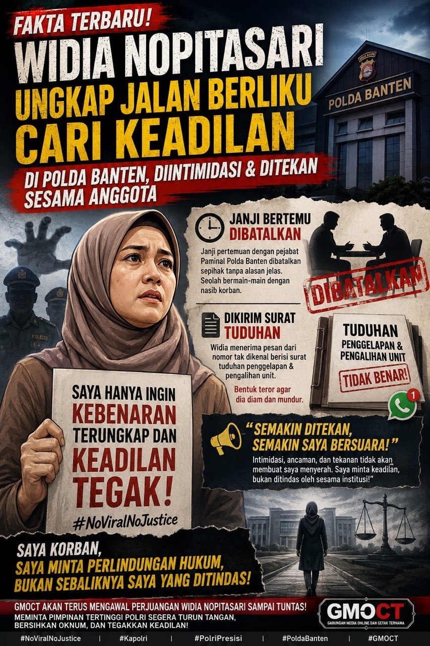 Fakta Terbaru: Widia Nopitasari Ungkap Jalan Berliku Cari Keadilan di Polda Banten, Diintimidasi & Ditekan Sesama Anggota