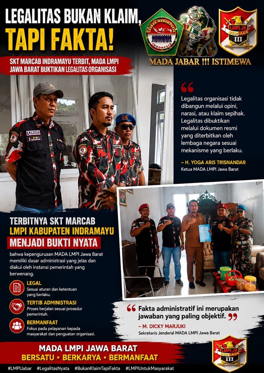 Ketua MADA LMPI Jawa Barat H. Yoga Aris Trisnandar Tegaskan Legalitas Organisasi, Pengambilan SKT Marcab Indramayu Jadi Bukti Nyata