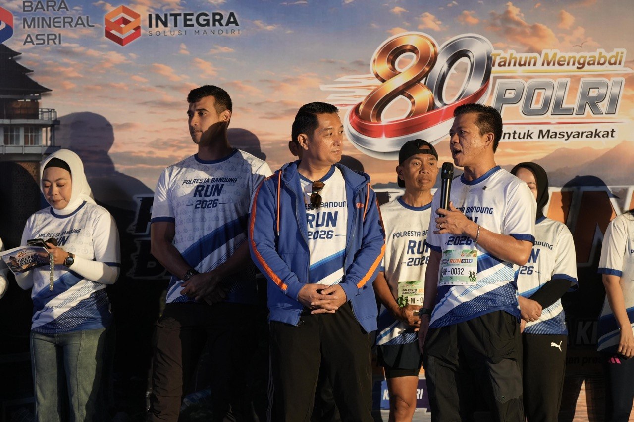 KDS Apresiasi Polresta Bandung, Polresta Bandung Run Perkuat Sinergi dan Hidup Sehat