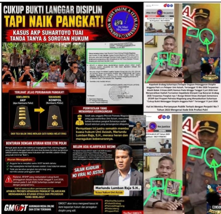 Cukup Bukti Langgar Disiplin tapi Naik Pangkat, Kasus AKP Suhartoyo Tuai Tanda Tanya & Sorotan Hukum