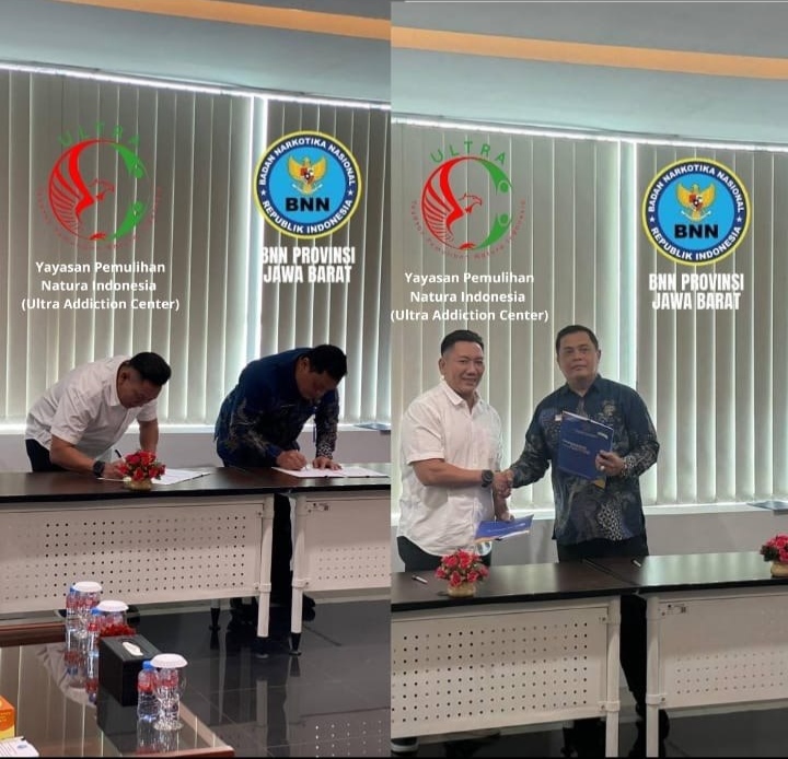 BNNP Jawa Barat Jalin Kerja Sama Luas dengan Yayasan Rehabilitasi Natura Indonesia Ultra Addiction Center dan Puluhan Mitra Se-Jawa Barat