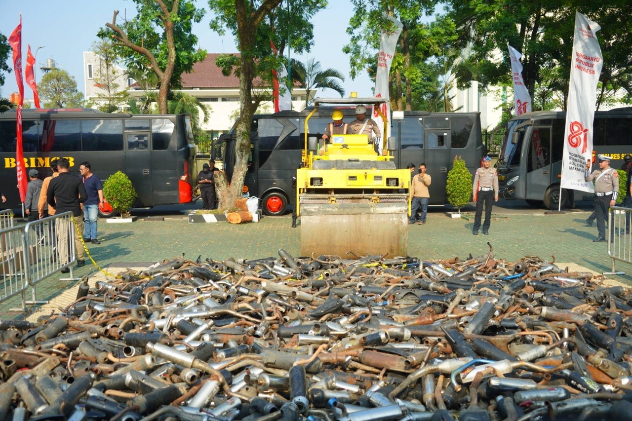 Ribuan Knalpot Brong Disita Polisi, Gubernur Jabar Kang Dedi Bakal Berikan Kompensasi Knalpot Standar