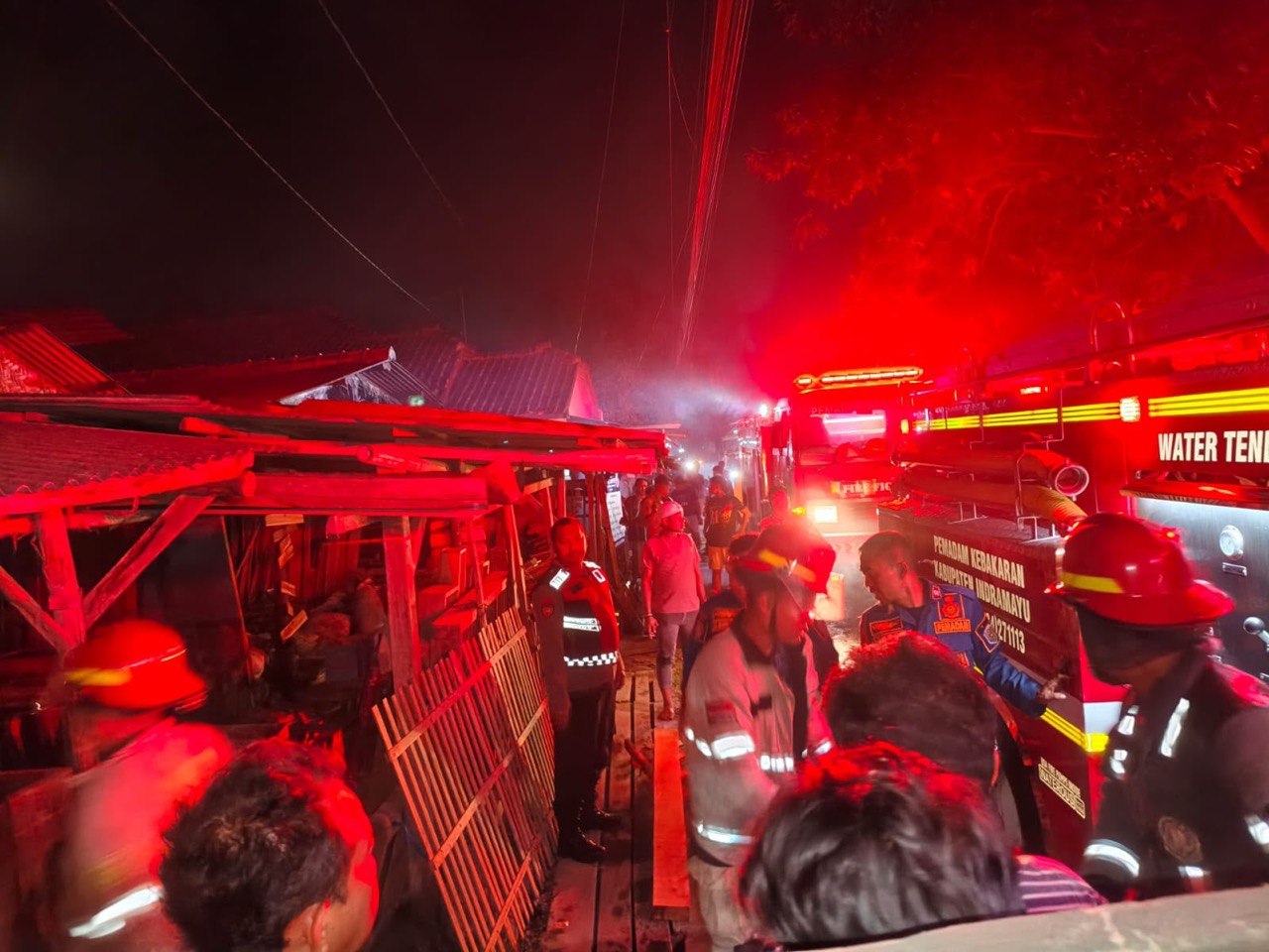 Polisi Amankan TKP Kebakaran Material Kayu di Blok Kalisana