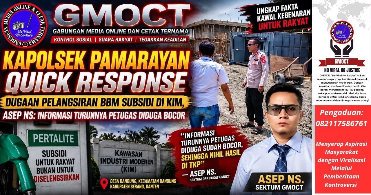 Kapolsek Pamarayan Quick Response Dugaan Pelangsiran BBM Subsidi di KIM, Asep NS: Informasi Turunnya Petugas Diduga Bocor