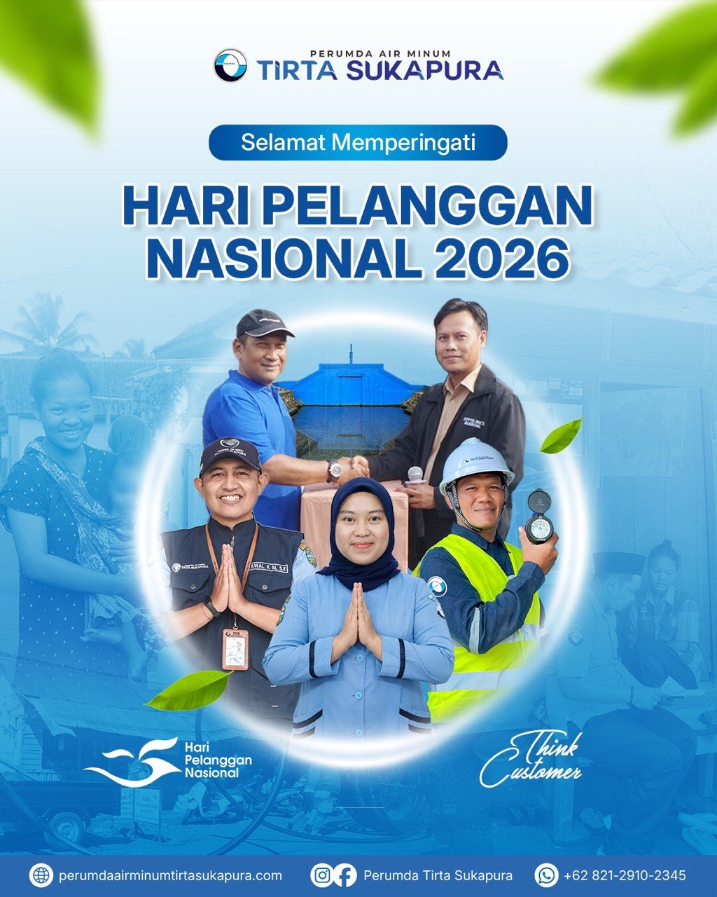 Hari Pelanggan Nasional 2026, Tirta Sukapura Perpanjang Promo Sambungan Baru Hanya Rp639 Ribu