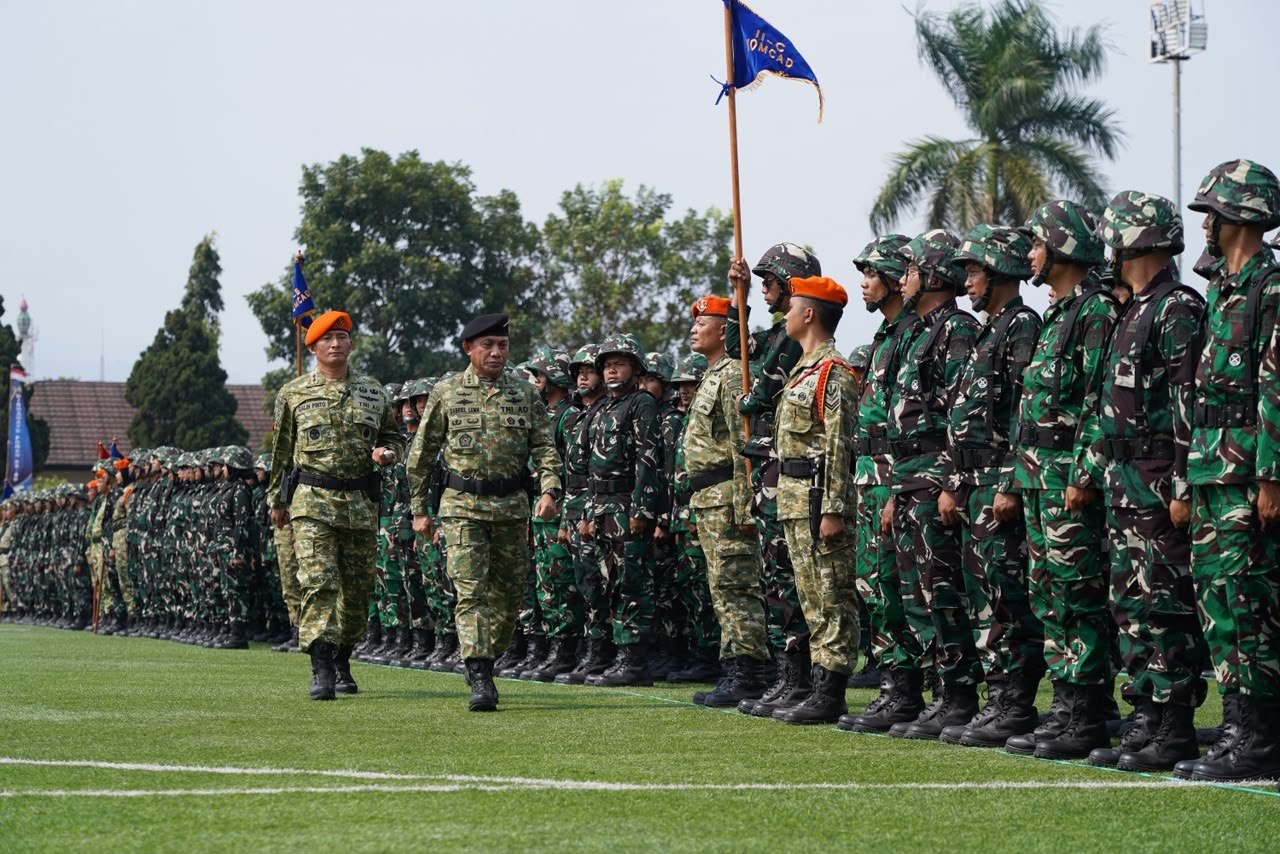 Pangdam III/Siliwangi Hadiri Pembukaan Pelatihan Dasar Kemiliteran Komcad Mitra Udara Tahun 2026