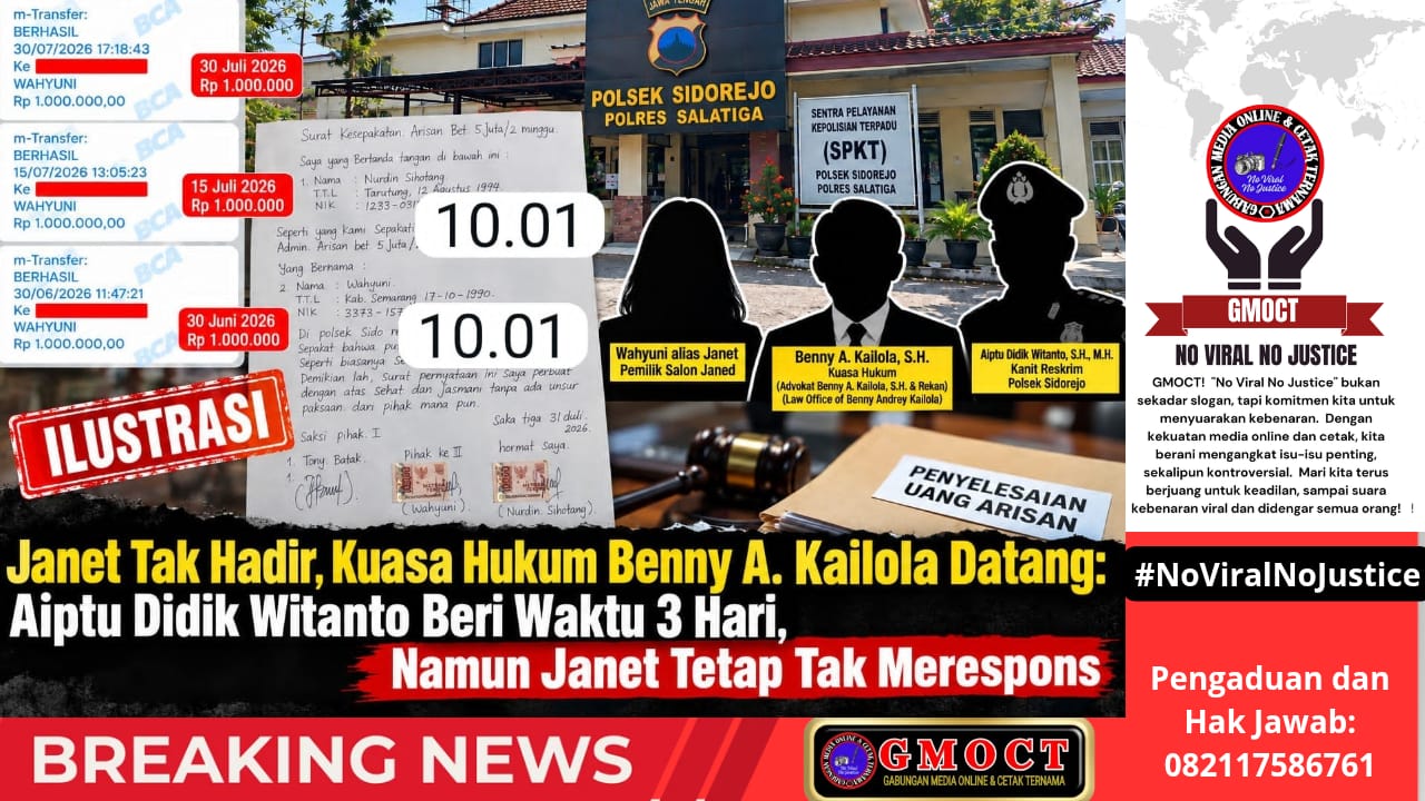 Aiptu Didik Witanto: Tiga Hari Diberi Waktu, Janet Tetap Tak Merespons — Penyelesaian Uang Arisan Masih Menggantung
