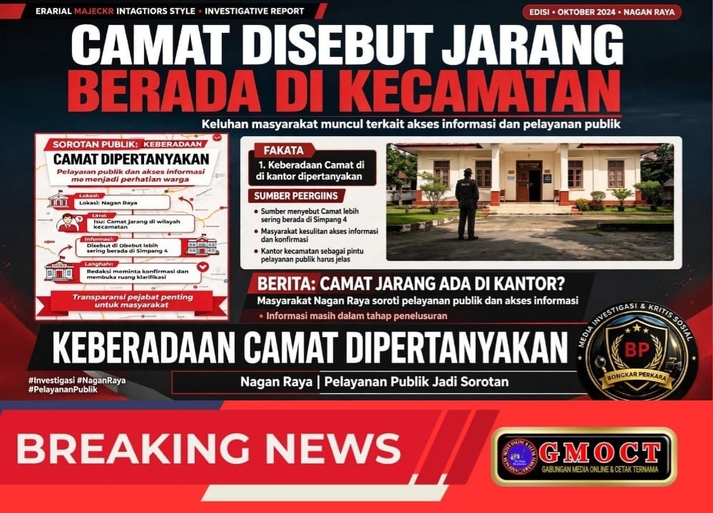 DIPERTANYAKAN! Camat Disebut Jarang Berada di Wilayah, Konfirmasi Media Tak Kunjung Dijawab