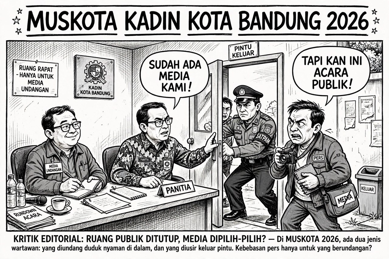 Muskota Kadin Kota Bandung Tertutup Wartawan di Usir Hanya media tertentu yang Boleh Masuk