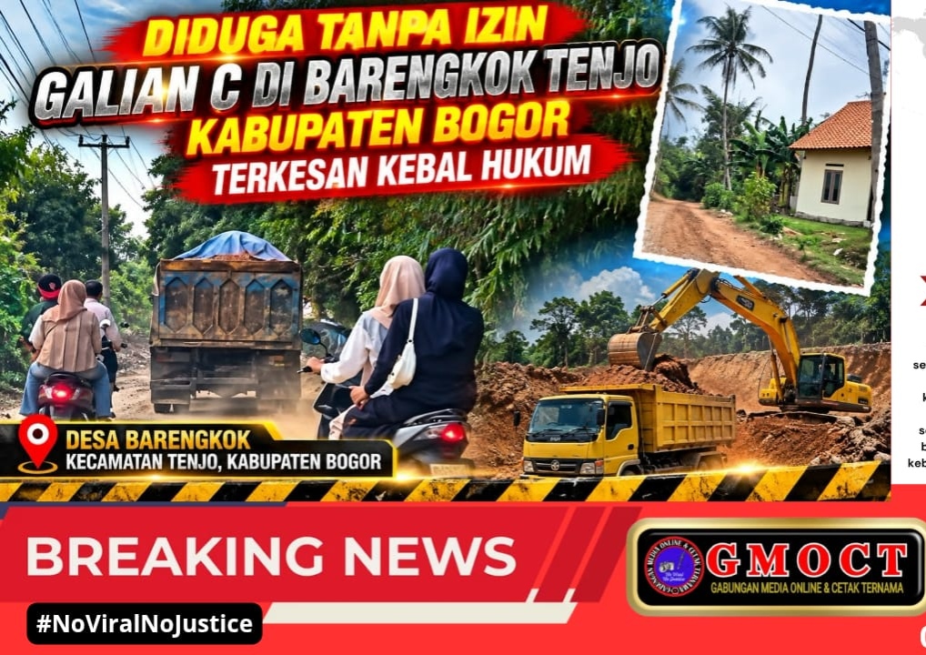 Diduga Tanpa Izin, Galian C di Barengkok Tenjo Kabupaten Bogor Terkesan Kebal Hukum